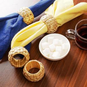 แหวนหวายรูปดวงอาทิตย์ที่สวยงามสำหรับโต๊ะอาหารค่ำตกแต่งโต๊ะรับประทานอาหาร - Product Image 5