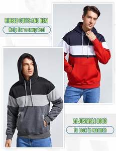 Pull-over à capuche surdimensionné à logo personnalisé, sweat-shirt polaire chaud d'hiver, streetwear, vêtements de sport décontractés à la mode pour hommes et femmes, fournisseur - Product Image 6