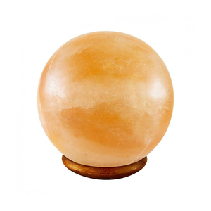 Lampe gracieuse en sel rose de l'Himalaya sculptée à la main Design Real Touch Elegant Home Decor Globe Lamp - Product Image 1