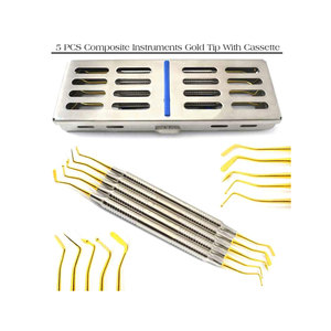 Bandeja de acero inoxidable Kit de Odontología restauradora Sonda de llenado dental compuesta Espátula Plugger Instrument Set - Product Image 3