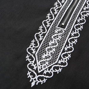 OEM ODM Abaya vestido musulmán hombres ropa islámica Thobe cuerda musulmana hombres islámico Thobes media manga Thobes hombres - Product Image 5