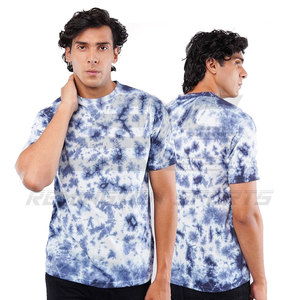 Ropa de calle Último diseño Hombres Tie & Dye Camisetas Color sólido Tamaño adulto Hombres Tie & Dye Camisetas - Product Image 6
