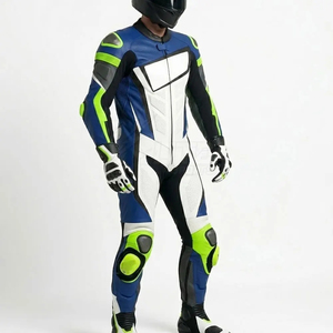 Traje de Motocicleta de Cuero de Diseño Premium, Talla Grande, Transpirable, Resistente al Viento, Cómodo para Uso Diario, Seguro y Duradero - Product Image 5