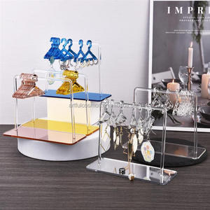 Expositor de Aretes de Acrílico Personalizado Clásico, Estantes de Vidrio, Ganchos, Soporte para Aretes, Broches, Accesorios, Tiendas, Exposiciones, Manualidades - Product Image 6