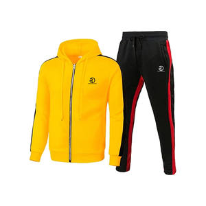 Survêtements d'entraînement personnalisés à broderie de jogging pour hommes Slim Fit 100% stock de sweats à capuche et sweat-shirts en coton pour hommes - Product Image 5