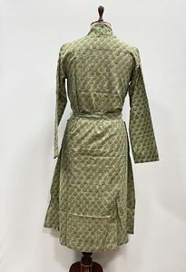 Kimono Étnico Indio Hecho a Mano 100% Algodón para Mujer, Bata de Baño, Ropa de Dormir, Largo Completo, Estampado, Cuello en V - Product Image 6