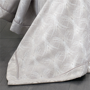 Guzide Podyum Stone Colour 4-Piece Customized Classic Luxury Home <b>Bedspread</b> <b>Set</b> 100% Chenille Organic Woven Striped Washable Ant - Product Image 5