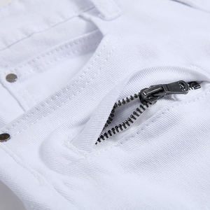 Shorts en jean pour homme de haute qualité, taille personnalisée - Style décontracté d'été, coupe droite, tissu respirant en élasthanne/coton, couleur et logo personnalisés - Product Image 5