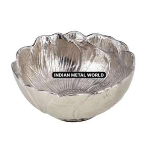 Cuenco clásico para servir chocolate, Cuenco para dulces de servir postre de chocolate de acero inoxidable martillado de alta calidad para suministros de boda - Product Image 2