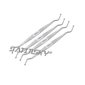 Cureta de hueso 15cm instrumentos rectos de doble mano Mart quirúrgico Instrumentos de acero inoxidable fabricados con AISI 420 - Product Image 3