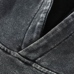 Sweat à capuche zippé et pantalon de jogging en polaire technique pour hommes 69% coton 31% polyester bleu zinc Design pour l'hiver - Product Image 5