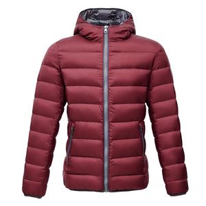 Customized Lightweight Men's Puffer <b>Jacket</b> with Hood Winter <b>Packable</b> down Coat - Product Image 5