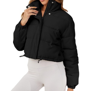 Plus Size Solid Color Thick <b>Crop</b> <b>Women</b> Puff Bubble <b>Jacket</b> Casual Winter Down <b>Puffer</b> <b>Jacket</b> <b>Women</b> Bubble Coats outdoor jacket2026 - Product Image 1