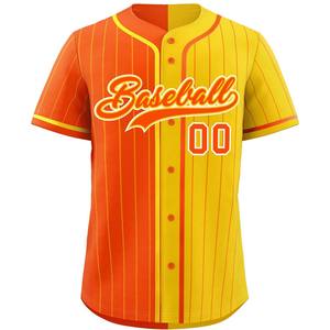 Camiseta de béisbol de alto rendimiento con botones, camiseta de softball de malla personalizada, estampado por sublimación, aparejos bordados, sarga, ajuste juvenil de EE. UU. - Product Image 3