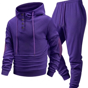 Ensemble de survêtement deux pièces pour homme, veste et pantalon d'entraînement sportif, fabricant sur mesure, vente en gros - Product Image 6
