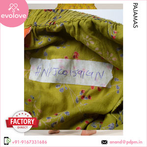 ชุดนอนผ้าฝ้าย100% สำหรับสตรีแบบเต็มตัวสำหรับฤดูร้อนกางเกงนอนพิมพ์ลายสำหรับใช้ในบ้านขายดี - Product Image 5