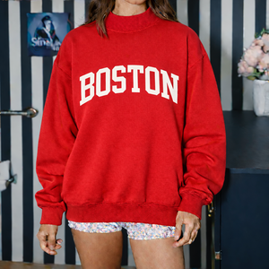 Women <b>Long</b> Oversized Mockneck Pullover <b>Sweatshirt</b> Autumn Winter Urban Style Casual Soft Warm Front Logo - Product Image 1