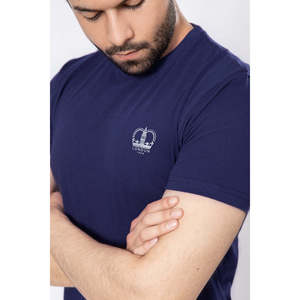 LIAM 100% Cotton Crew Neck T-Shirt Casual Solid Pattern 300 Grams Knitted Fabric Silk Screen <b>Printing</b> Lightweight - Product Image 3