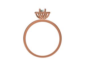 Meilleure vente Bague de fiançailles en diamant plaqué or rose 18 carats Design élégant Radiate Love Brilliance Certified IGI de haute qualité pour - Product Image 3