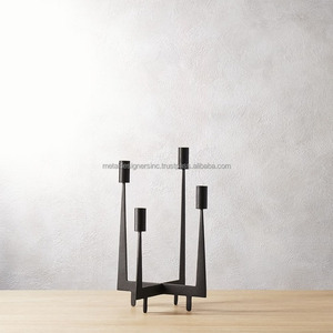 Bougeoir en métal doré pour la maison et l'hôtel Bougeoir décoratif pour le salon Cadeau pour la Saint-Valentin - Product Image 6