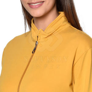Chándales de algodón para mujer, nuevo estilo 2025, logotipo personalizado, cuello levantado, ropa informal de invierno hecha en Pakistán de alta calidad - Product Image 6