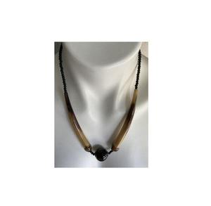 Collar de cuerno de buey de vaca de búfalo a la moda para mujer, joyería de estilo Animal pulido - Product Image 5