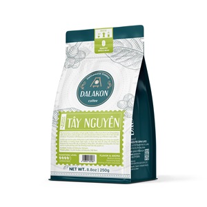 High Quality 250g Dalakon Italian Roast Premium Mellow Taste Espresso 50%Arabica Bag Tay Nguyen Caffeinated Ground <b>Coffee</b> - Product Image 1