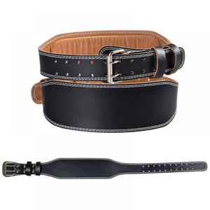 Cinturón de Ejercicio de Gimnasio Resistente de la Mejor Calidad, Hecho a Medida de Cuero Vacuno, Nuevo Estilo con Características de Seguridad en la Espalda, Cinturón de Cuero para Levantamiento de Pesas - Product Image 1