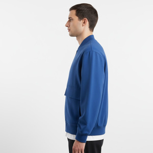 Chaqueta universitaria de lana y cuero genuino para hombre invierno OEM venta al por mayor ropa de calle hecha a medida prendas de vestir exteriores de secado rápido - Product Image 4