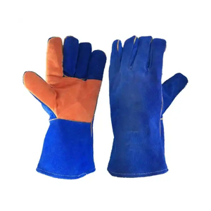 2025 logotipo personalizado antivibración de alto impacto resistente al aceite y al gas guantes de soldadura de cuero impermeables guantes de cuero de mano de seguridad - Product Image 5