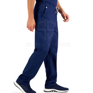 ชุดสูทขัดคอวีสำหรับทุกเพศแขนสั้นมีกระเป๋าผ้าใบทางการแพทย์ชุดยูนิฟอร์มโรงพยาบาล - Product Image 5