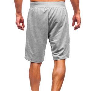 Pantalones cortos de sudadera para gimnasio para hombre de lana de algodón personalizados al por mayor, pantalones cortos deportivos informales para exteriores con patrón de decoración sólido OEM - Product Image 4