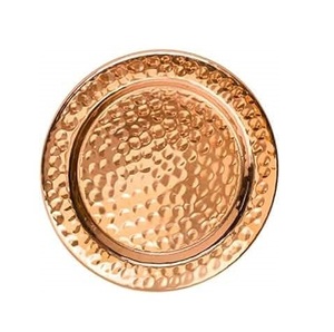 Dessous de verre de luxe royal en cuivre pour la maison l'hôtel Table à manger pour le café tasse à thé pour la maison l'hôtel Table Ware Tea Coffee Drink Coaster Hemmer Look - Product Image 6