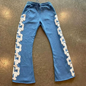 high quality <b>sweat</b> <b>pants</b> Waist high Drawstring Sun Faded Puff Print <b>Sweat</b> <b>Pants</b> Acid Wash French Terry Baggy <b>Sweat</b> <b>pants</b> <b>Men</b> - Product Image 3