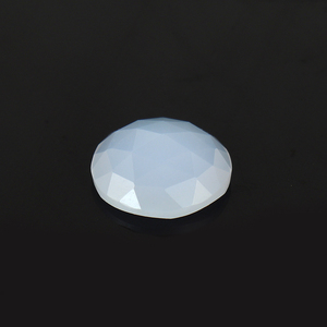 Piedra preciosa facetada de Calcedonia azul natural forma redonda venta al por mayor gemas de facetas laterales de Calcedonia azul para la fabricación de joyas 13x18mm - Product Image 2