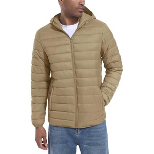 <b>Men's</b> Custom Satin Puffer Jacket Designer Winter Bubble <b>Padded</b> <b>Coat</b> Waterproof with Zipper Closure Short Length Outdoorwear - Product Image 4