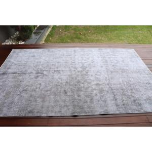 Tapis turc 5,6 x 9 pieds, grand tapis vintage, tapis gris à imprimé animal - Product Image 3