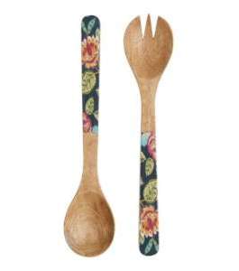 Couverts en bambou imprimés sur mesure avec poignée en bois de manguier, service de table couverts en bois pour la cuisine, vente en gros, exportation - Product Image 1