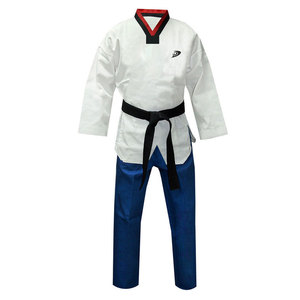 ชุดกีฬาสำหรับศิลปะการต่อสู้ชุดเทควันโดคอตตอนสำหรับผู้ชาย - Product Image 2