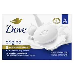 Jabón en Barra Dove Original, Paquete de 24 Unidades, para una Piel Suave y Tersa, con 1/4 de Crema Hidratante, 3.75 oz - Product Image 5