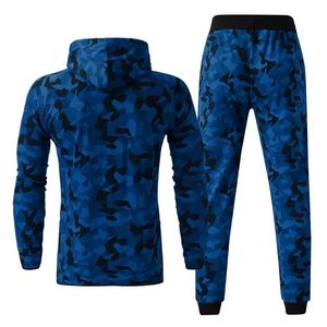 Ensemble deux pièces sweat à capuche personnalisable en molleton respirant imprimé uni Spandex/Polyester, style streetwear sportif automne-hiver - Product Image 4