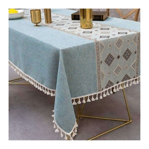 Nappe en dentelle personnalisée 100% coton, rouge uni, pour salle à manger et banquets, taille sur mesure, OEM ODM, faible MOQ, vente en gros directe usine - Product Image 6