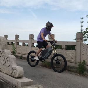 จักรยานเสือภูเขาไฟฟ้า ENDU-RO มอเตอร์ดุมล้อหลัง 5000W สีเทา แบตเตอรี่ลิเธียม 72V 80 กม./ชม. โครงอะลูมิเนียมอัลลอยด์ ใหม่เอี่ยม - Product Image 6