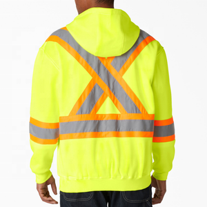 Hi Viz เสื้อฮู้ดซิปเต็มรูปแบบสะท้อนแสงความปลอดภัยการมองเห็นสูงผลิตโดยองค์กรรูปดาว (ตรวจสอบผ่าน PayPal) - Product Image 5