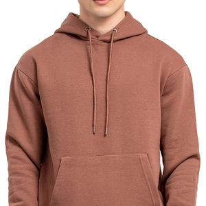 Sudadera con Capucha Corta de Algodón y Poliéster Premium para Hombre, Corte Regular, Estilo Deportivo, Color Liso, con Logotipo Personalizado, Teñido Liso, Venta al por Mayor - Product Image 3