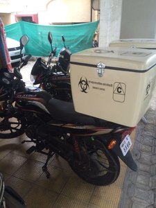 กล่องส่งพิซซ่าสำหรับสกู๊ตเตอร์และมอเตอร์ไซค์กล่องท้ายรถจักรยานยนต์ - Product Image 3