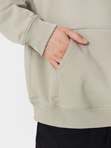 เสื้อฮู้ดขนแกะแบบสวมหัวโอเวอร์ไซส์สำหรับผู้ชายเสื้อมีฮู้ดลายบล็อกสีกราฟิกแบบกำหนดเอง - Product Image 4