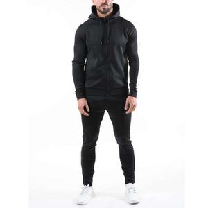 Trajes Deportivos 2 en 1 con Cremallera para Hombre, de Primera Calidad, Transpirables, con Capucha, Diseño Sólido, 100% Algodón, Hechos en Pakistán, en Oferta - Product Image 4