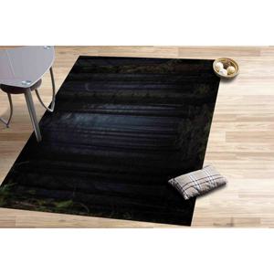 Alfombra Estampada con Paisaje Forestal: Estilo Loft, Guardería, Chenilla, Diseño Rústico, Alfombra Delgada No Tejida - Product Image 1