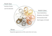 10/12/15/18/20/23mm laiton bijoux crochets porte-clés Bracelet collier homard broche fermoirs